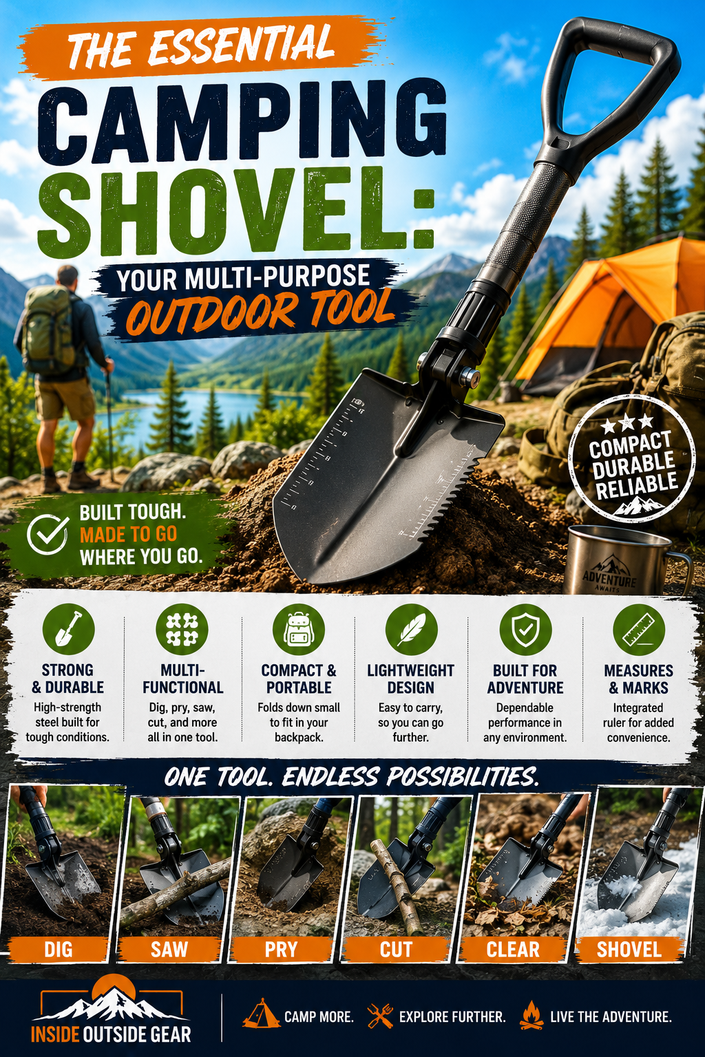 The Essential Camping Shovel: Your Multi-Purpose Outdoor Tool