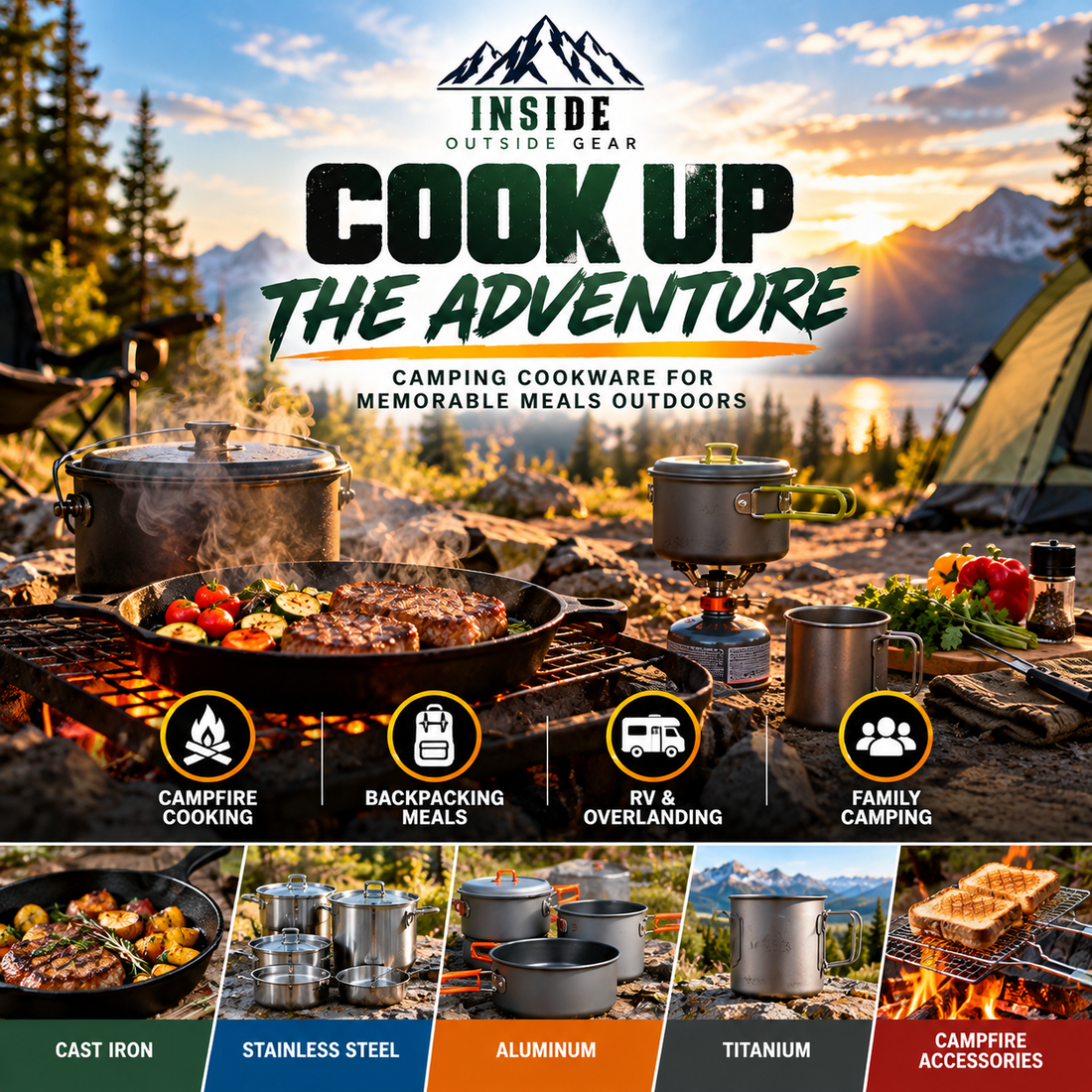 Cook Up the Adventure: The Ultimate Guide to Camping Cookware & Outdoor Cooking