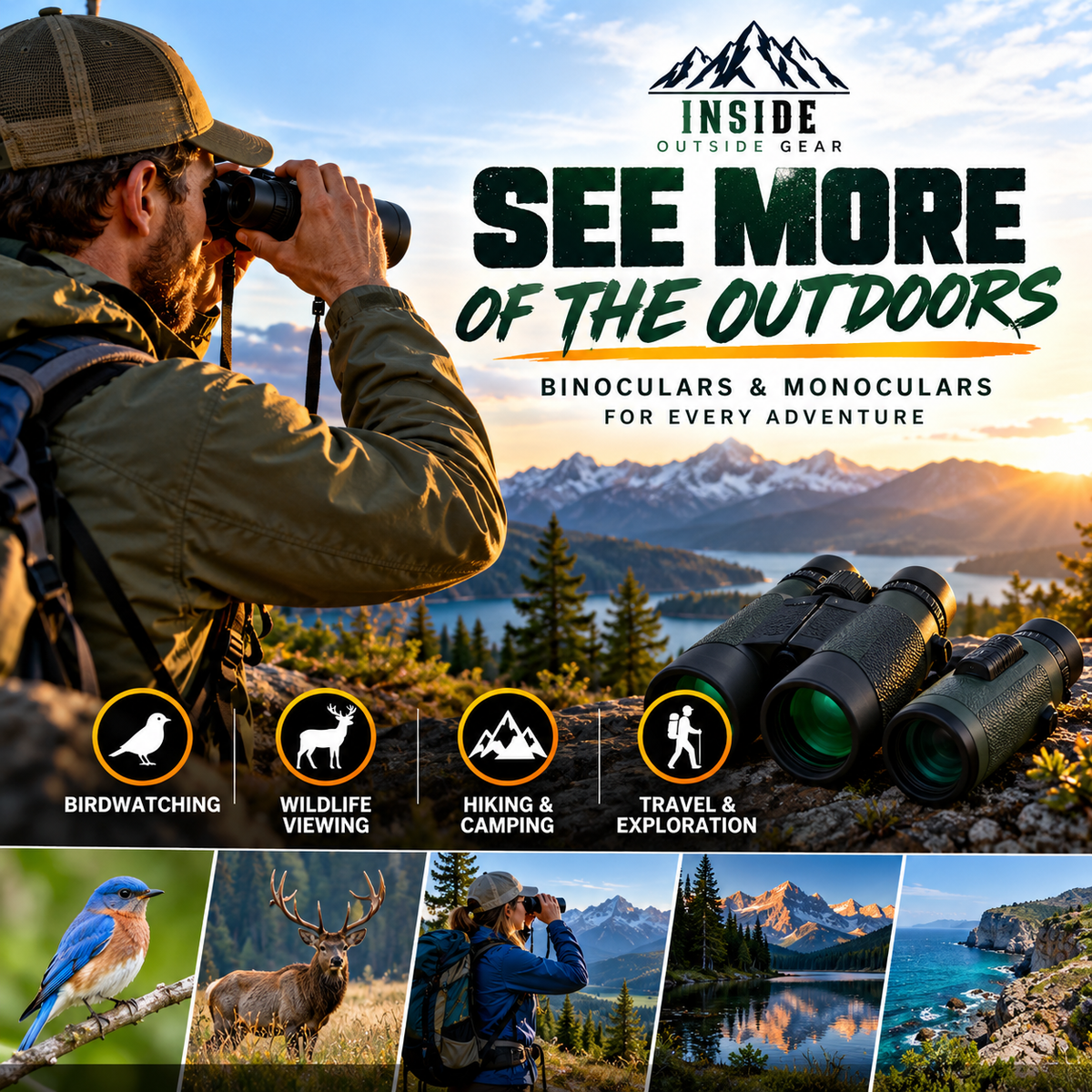 See More of the Outdoors: The Ultimate Guide to Binoculars & Monoculars