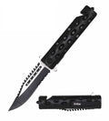 Day Zero Survival 2-Tone Serrated Skull Tactical Spring Assisted Folding Pocket Knife – Multiple Handle Designs