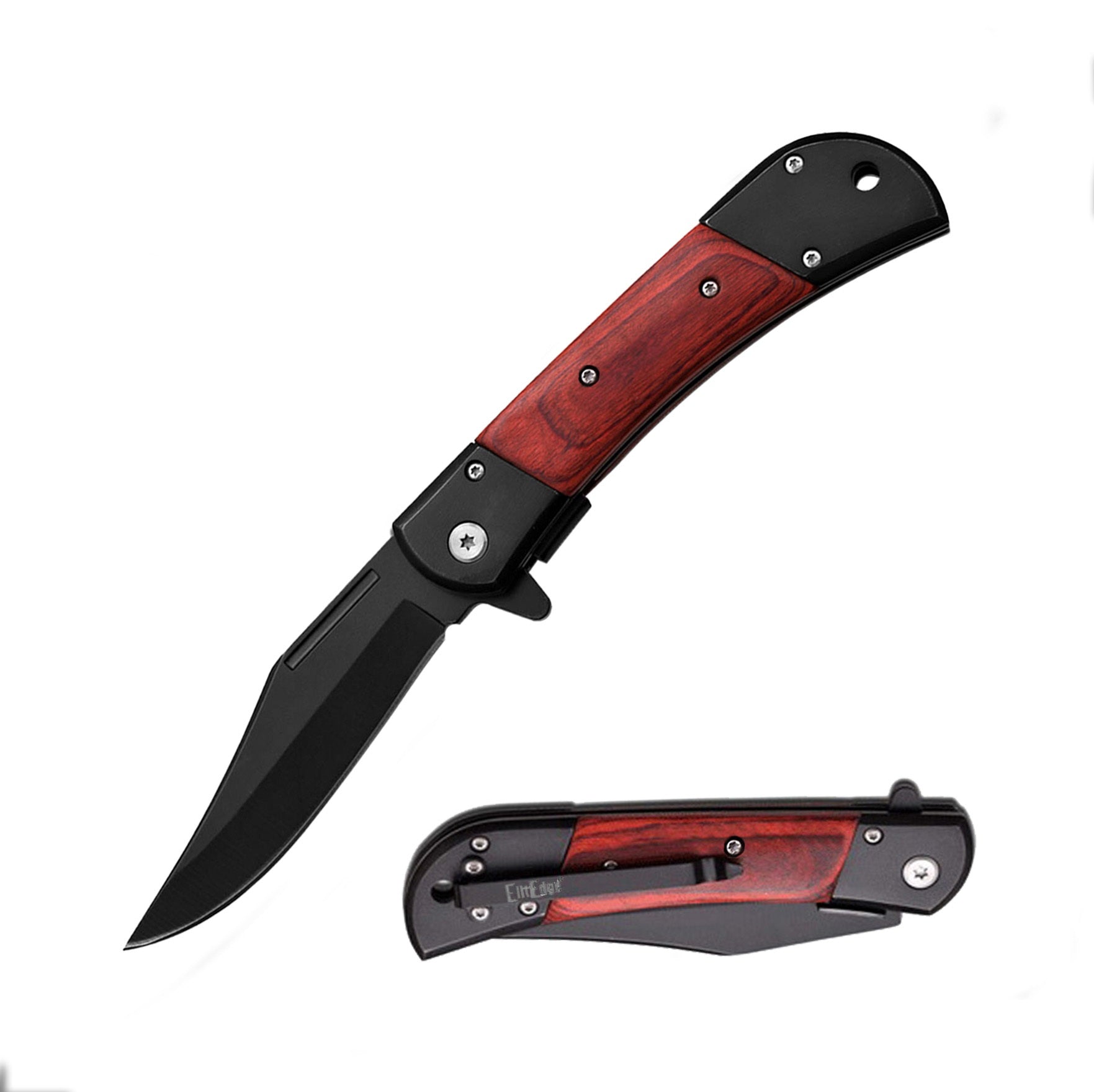Day Zero Survival 5.5" Spring Assisted Folding Pocket Knife – Premium Handle Collection