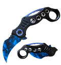 Day Zero Survival Military Karambit Claw Spring Assisted Folding Pocket Knife – Multiple Colors
