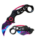 Day Zero Survival Military Karambit Claw Spring Assisted Folding Pocket Knife – Multiple Colors