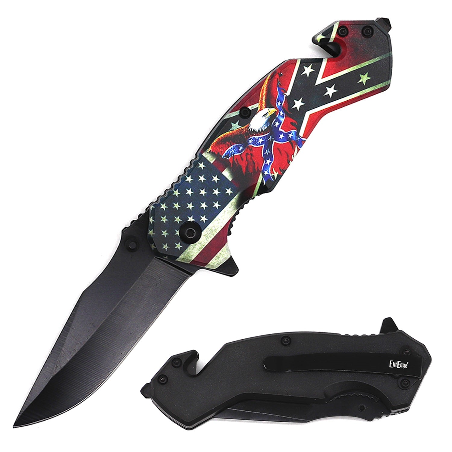 Day Zero Survival Tactical Rescue Spring Assisted Folding Knife – Multiple 3D Printed Designs