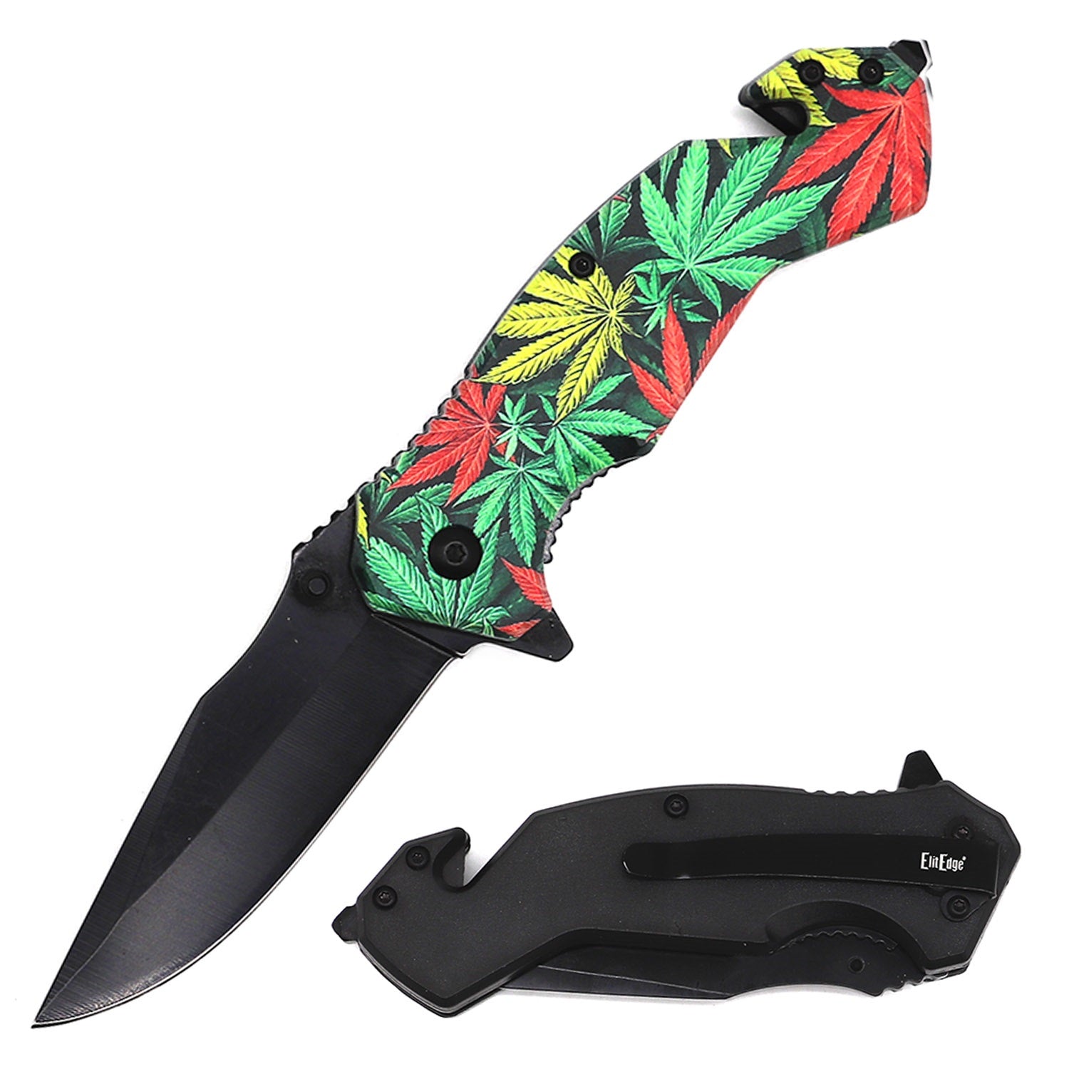 Day Zero Survival Tactical Rescue Spring Assisted Folding Knife – Multiple 3D Printed Designs