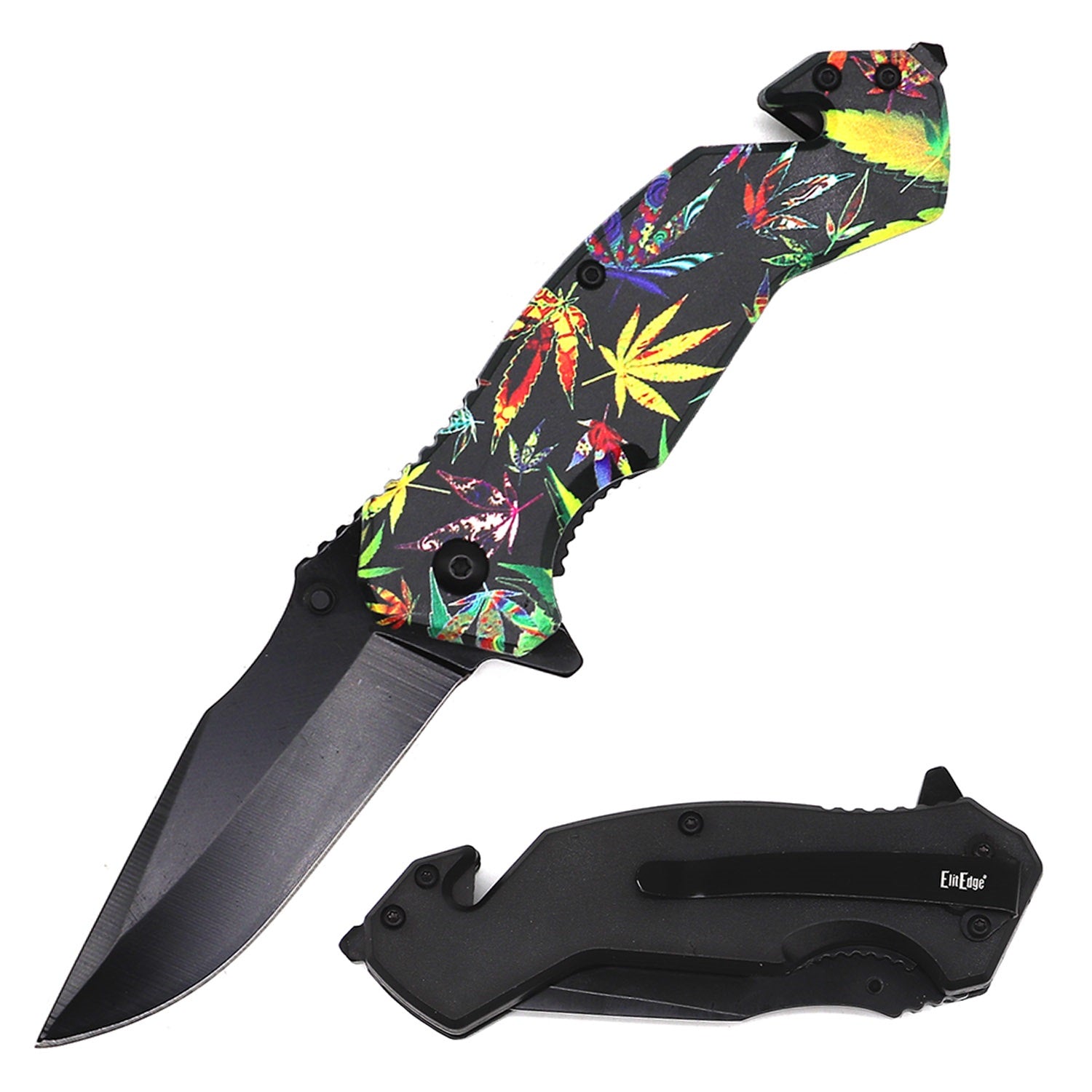 Day Zero Survival Tactical Rescue Spring Assisted Folding Knife – Multiple 3D Printed Designs