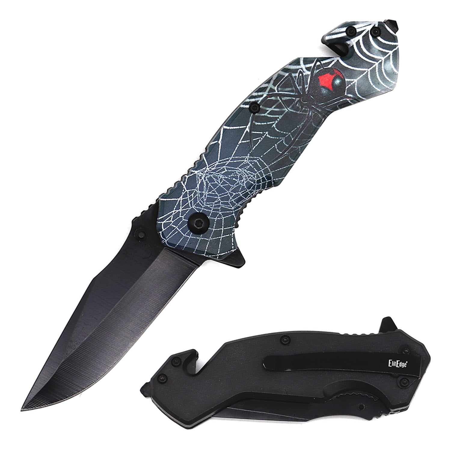 Day Zero Survival Tactical Rescue Spring Assisted Folding Knife – Multiple 3D Printed Designs