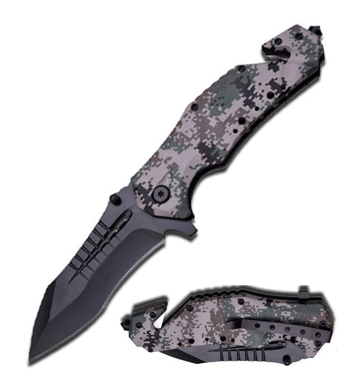 Day Zero Survival 8.75" Rescue Folding Knife – Multiple Handle Designs