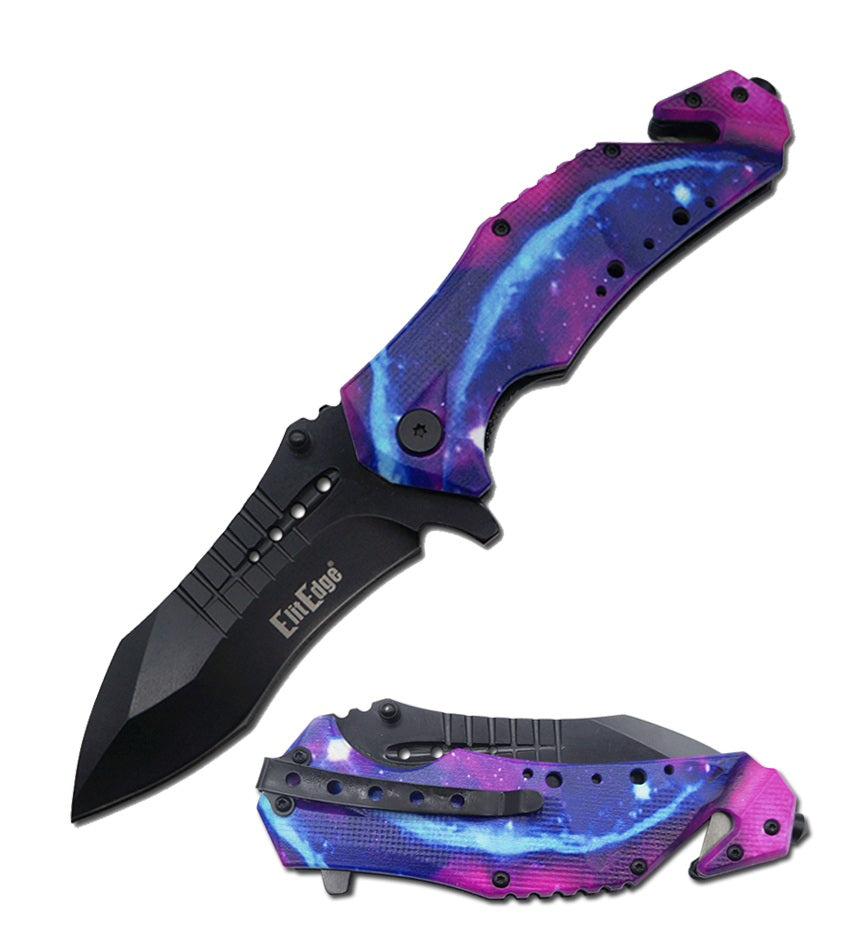 Day Zero Survival 8.75" Rescue Folding Knife – Multiple Handle Designs