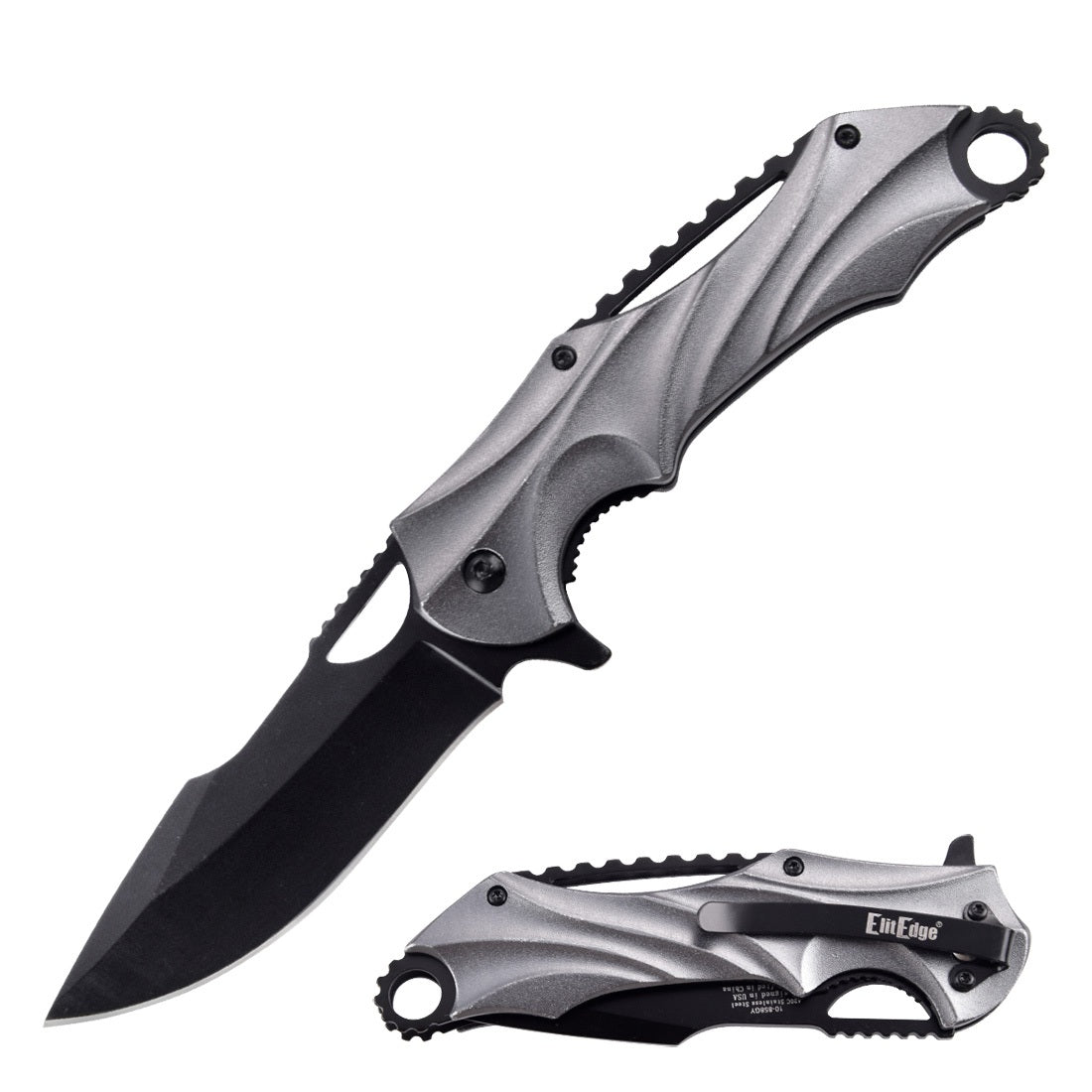 ElitEdge Shadow Spring Assisted Folding Pocket Knife Collection – Aluminum Handle EDC Knife