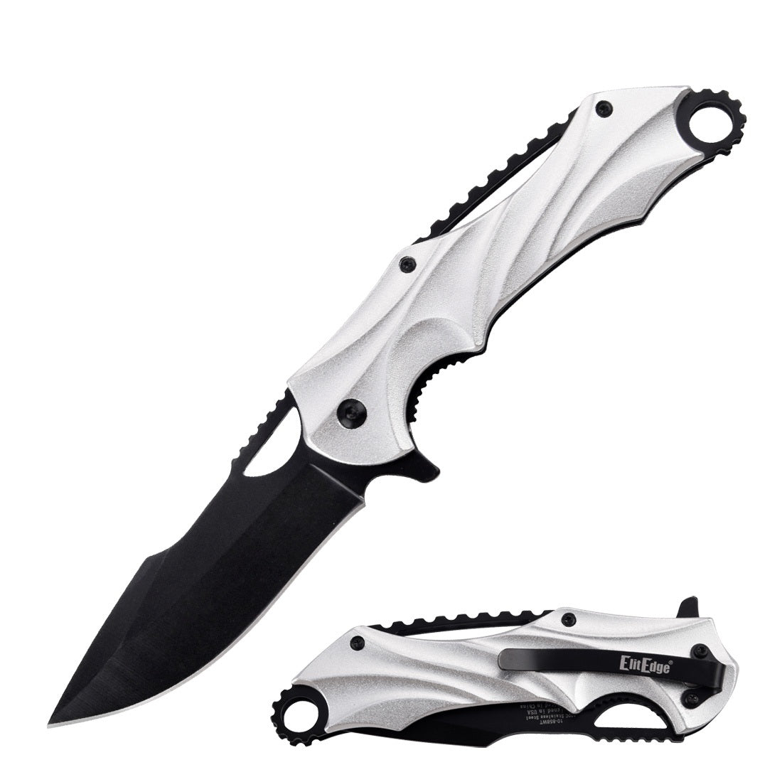 ElitEdge Shadow Spring Assisted Folding Pocket Knife Collection – Aluminum Handle EDC Knife