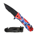 Day Zero Survival Serrated Tanto Spring Assisted Folding Pocket Knife – Multiple Handle Designs