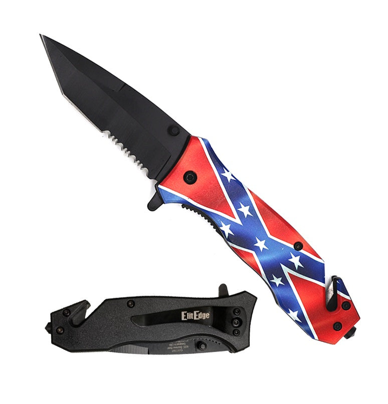 Day Zero Survival Serrated Tanto Spring Assisted Folding Pocket Knife – Multiple Handle Designs