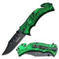 Day Zero Survival 9" Tactical Rescue Spring Assisted Folding Pocket Knife – Multiple Handle Designs