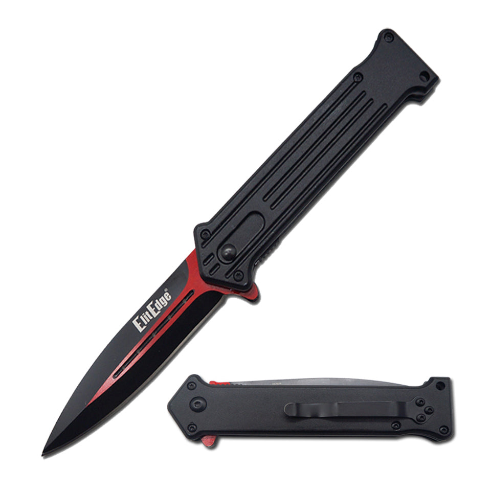 4.5" Closed Two Tone Blade Joker Spring Assisted Knife - 3 Color Selection