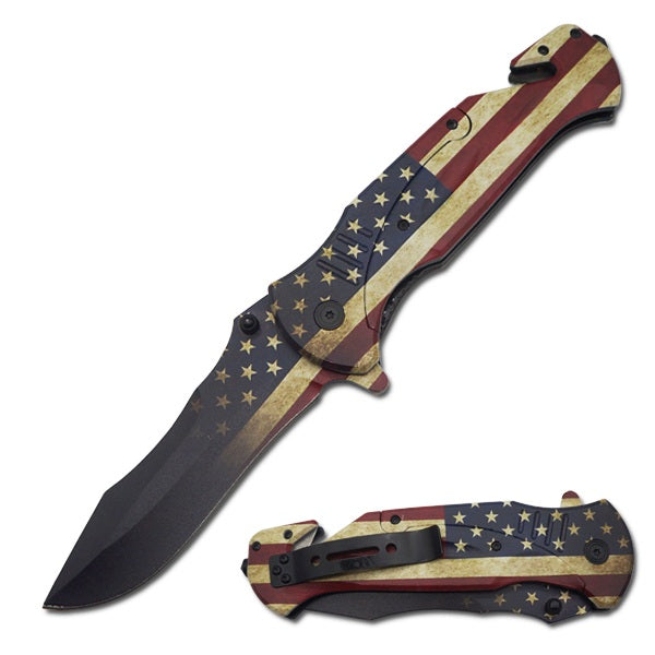 Day Zero Survival 10.5" XL Rescue Folding Knife – Multiple Handle Designs