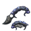 8.5" Fantasy Assisted Open Folding Pocket Knife Karambit Blade - 4 Color Selection