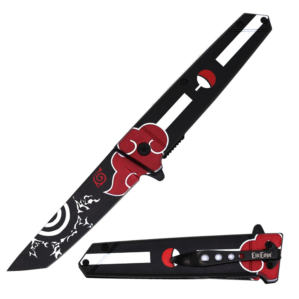 Day Zero Survival 9" Anime Katana Style Spring Assisted Folding Pocket Knife – Multiple Designs