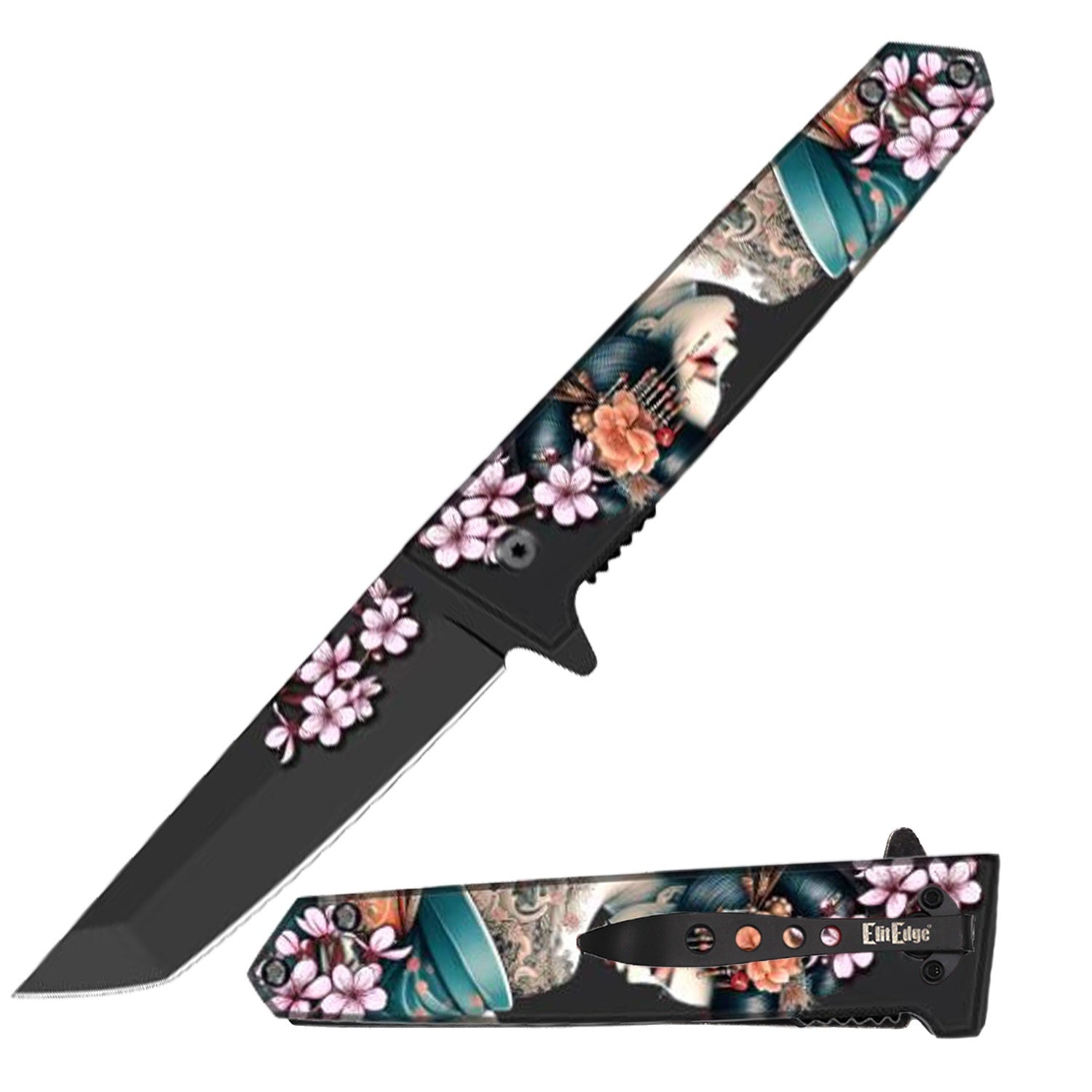 Day Zero Survival 9" Anime Katana Style Spring Assisted Folding Pocket Knife – Multiple Designs