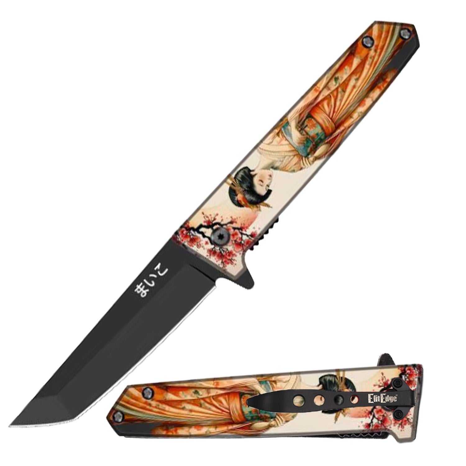 Day Zero Survival 9" Anime Katana Style Spring Assisted Folding Pocket Knife – Multiple Designs