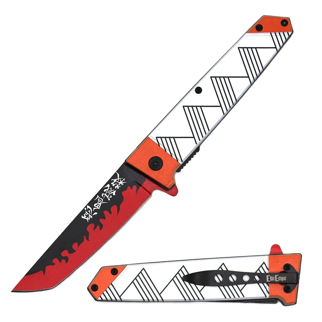 Day Zero Survival 9" Anime Katana Style Spring Assisted Folding Pocket Knife – Multiple Designs