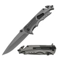 Day Zero Survival 5-in-1 Multi-Tool Spring Assisted Folding Camping Knife – Multiple Colors