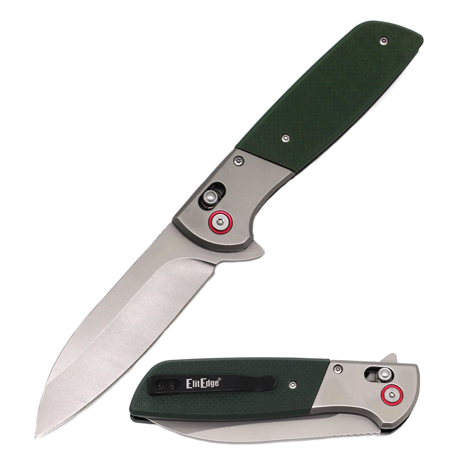 Day Zero Survival 8.5" Axis Lock Ball Bearing Flipper Folding Pocket Knife – G10 Handle EDC Knife