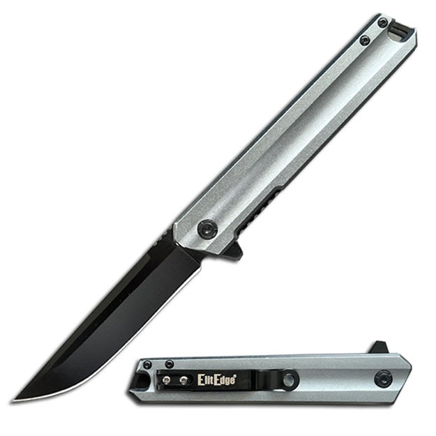 Aluminum Handle Spring Assist Open Folding Pocket Knife Everyday Carry - 6 Color Selection