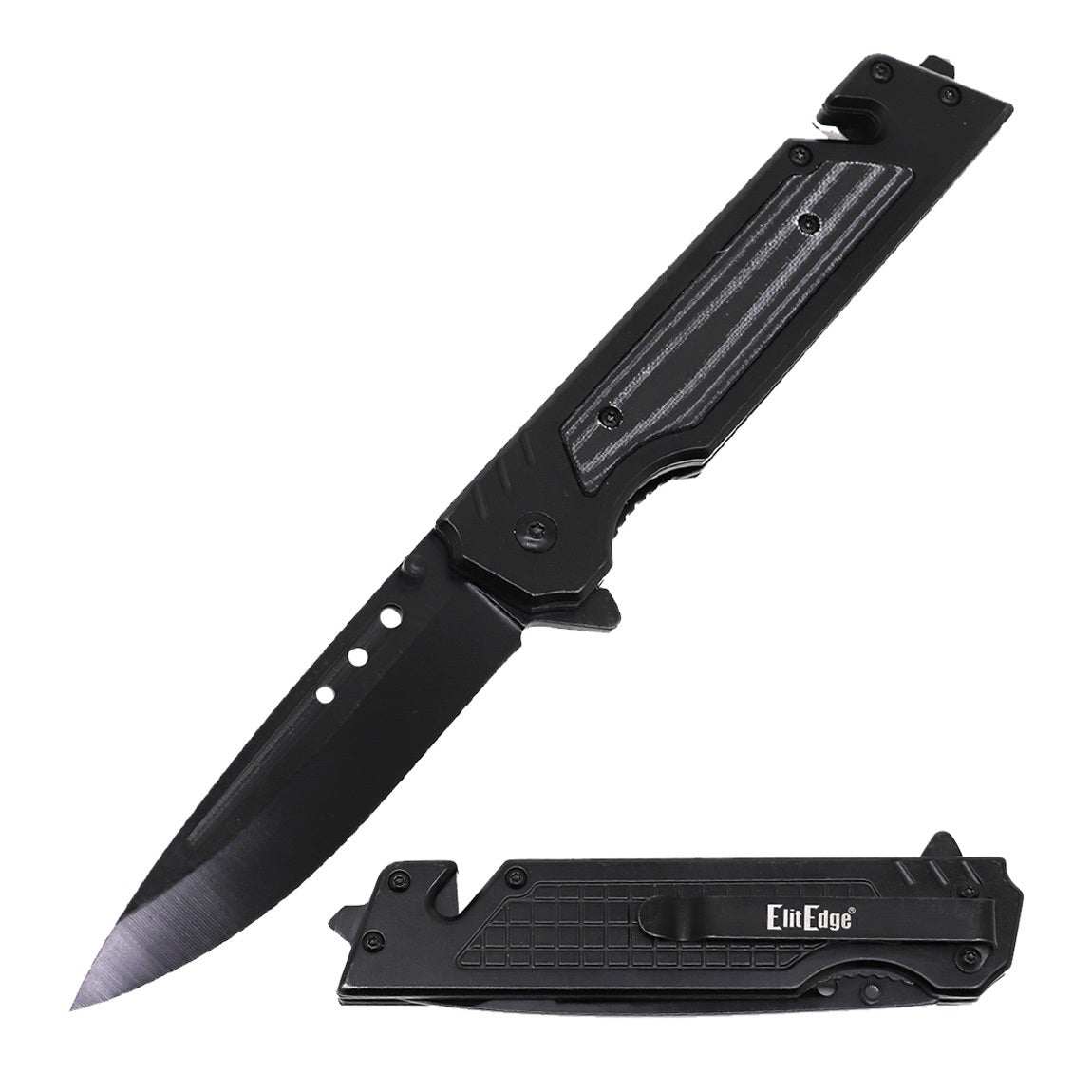 Day Zero Survival 9" Tactical Multitool Spring Assisted Folding Pocket Knife – Multiple Handle Options