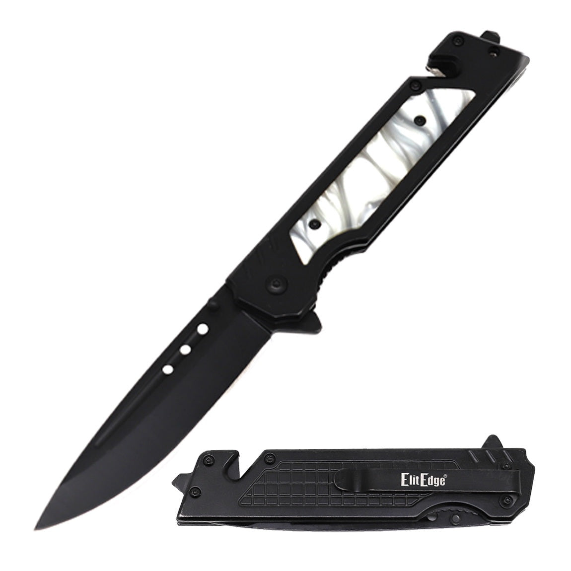 Day Zero Survival 9" Tactical Multitool Spring Assisted Folding Pocket Knife – Multiple Handle Options