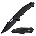 8.5" Spring Assisted Tanto Tactical Multitool Pocket Knife Collection – G10 & Wood Handle Variants