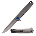 Day Zero Survival 8.5" Tactical Rescue Spring Assisted Folding Pocket Knife – Titanium Coated Handle