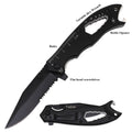 Day Zero Survival 9-in-1 Multi-Function Spring Assisted Folding EDC Pocket Knife – Black & Grey