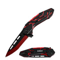 8.25" ElectroPlated Spring Assisted Opening Pocket Knife - 2 Color Selection