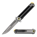 Ghostline Series 8.5" Spring Assisted Pocket Knife Collection – 440C Steel Tanto & Clip Point Blades