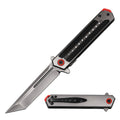 Ghostline Series 8.5" Spring Assisted Pocket Knife Collection – 440C Steel Tanto & Clip Point Blades