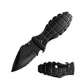 Grenade Aluminum Handle Tactical Spring Assist Open Pocket Knife - 2 Color Selection