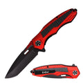 Day Zero Survival 8.25" Carbon Fiber Tactical Spring Assisted Pocket Knife – Multiple Colors