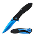 4" Closed Titanium All Metal Spring Assisted Pocket Knife - 3 Color Selection