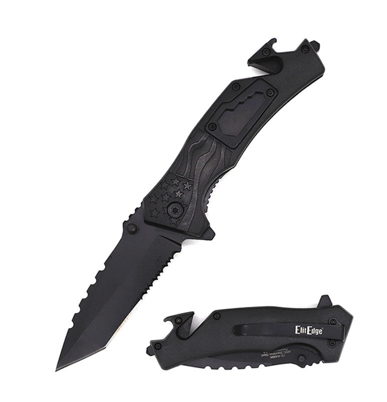 Day Zero Survival Military Tactical Rescue Multi-Tool Spring Assisted Folding Knife – Multiple Designs