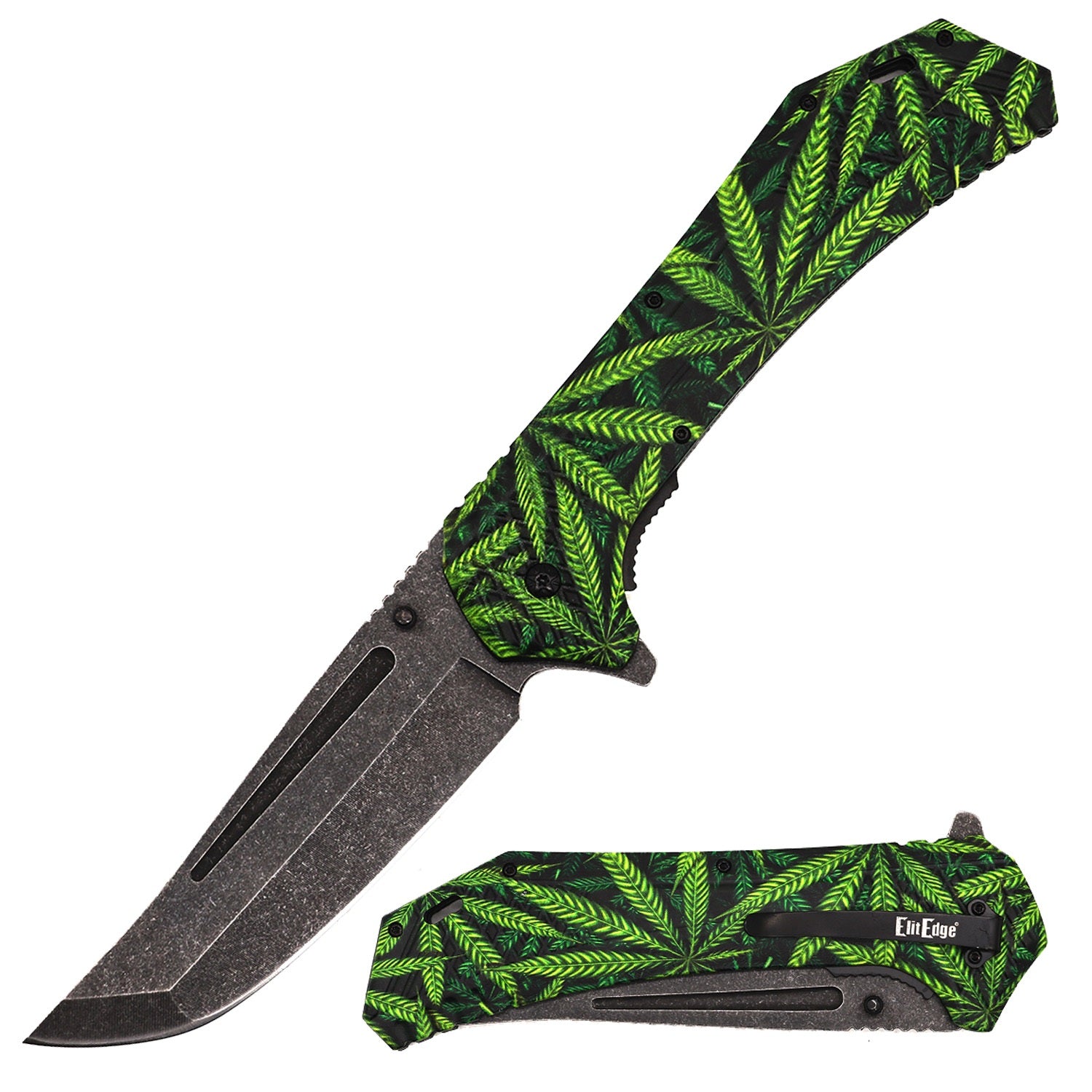 Day Zero Survival 12.25" Jumbo Spring Assisted Folding Pocket Knife – Multiple Graphic Designs