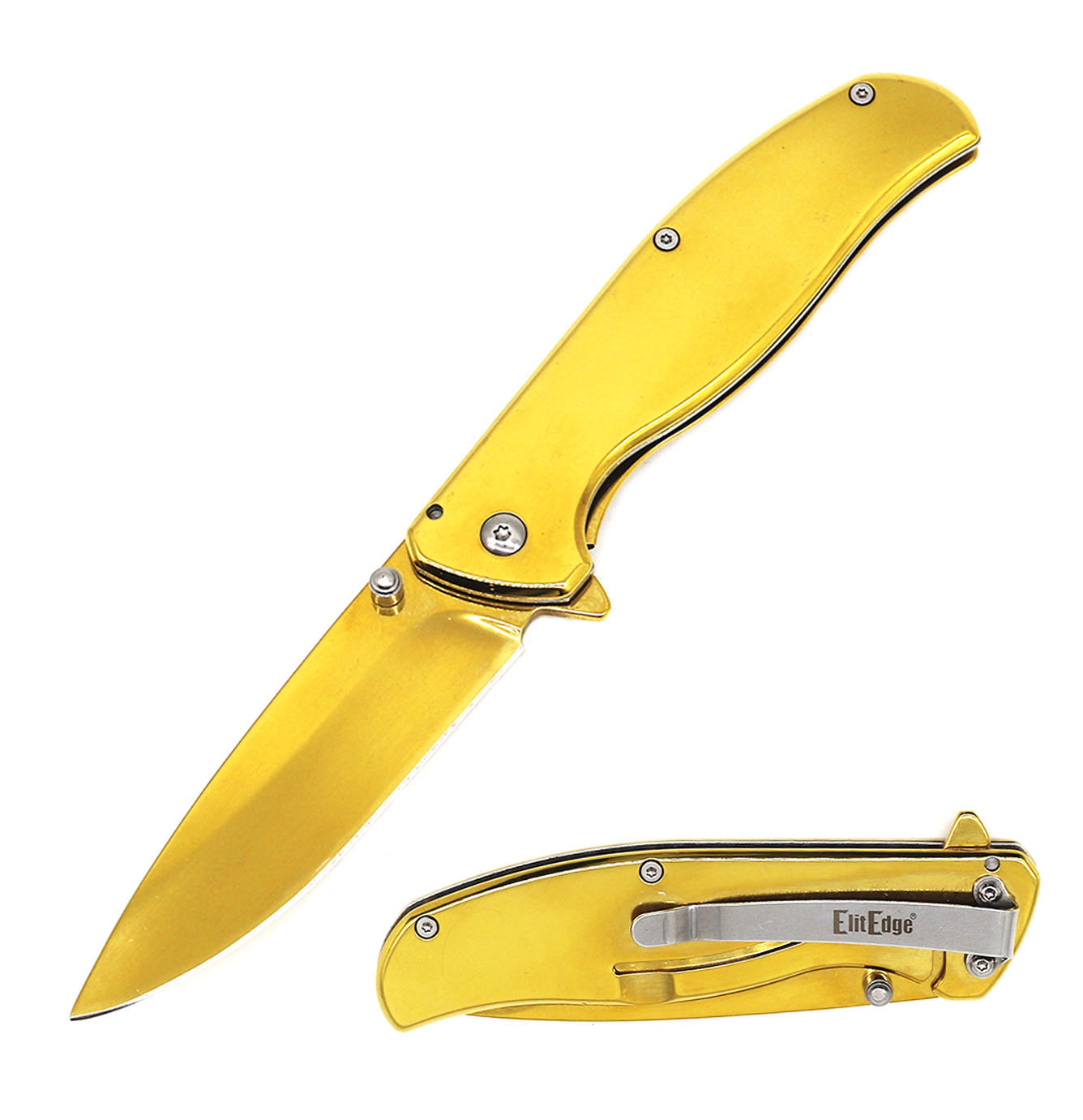 4.5" Closed Spring Assisted Pocket Knife - 2 Color Selection