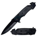 Day Zero Survival 8.75" Tactical Rescue Spring Assisted Folding Pocket Knife