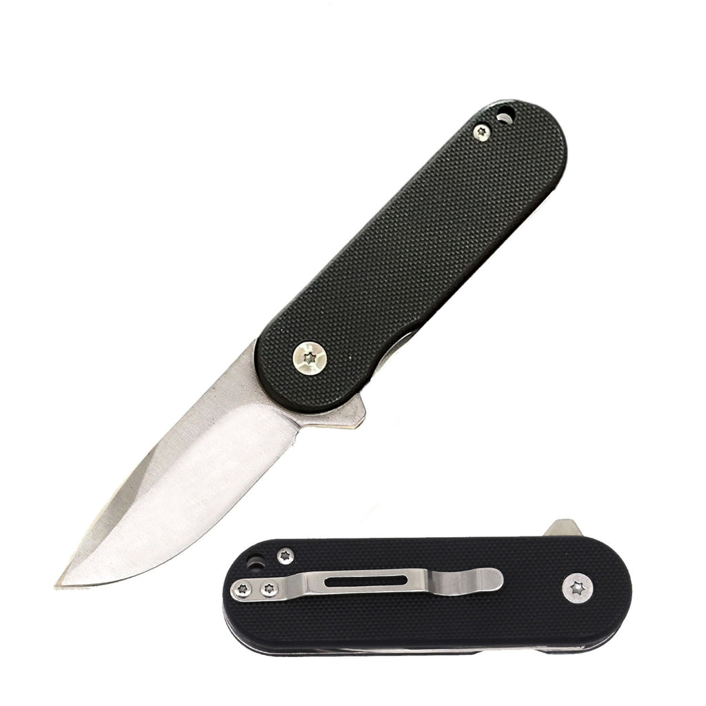 G10 Handle Ball Bearing Titanium Coated Blade Pocket Knife - 3 Color Selection
