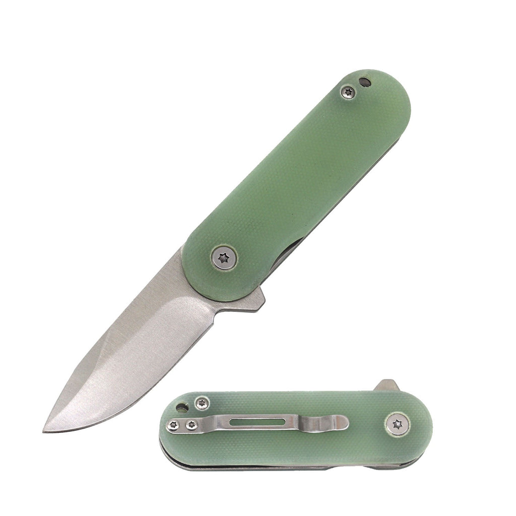 G10 Handle Ball Bearing Titanium Coated Blade Pocket Knife - 3 Color Selection