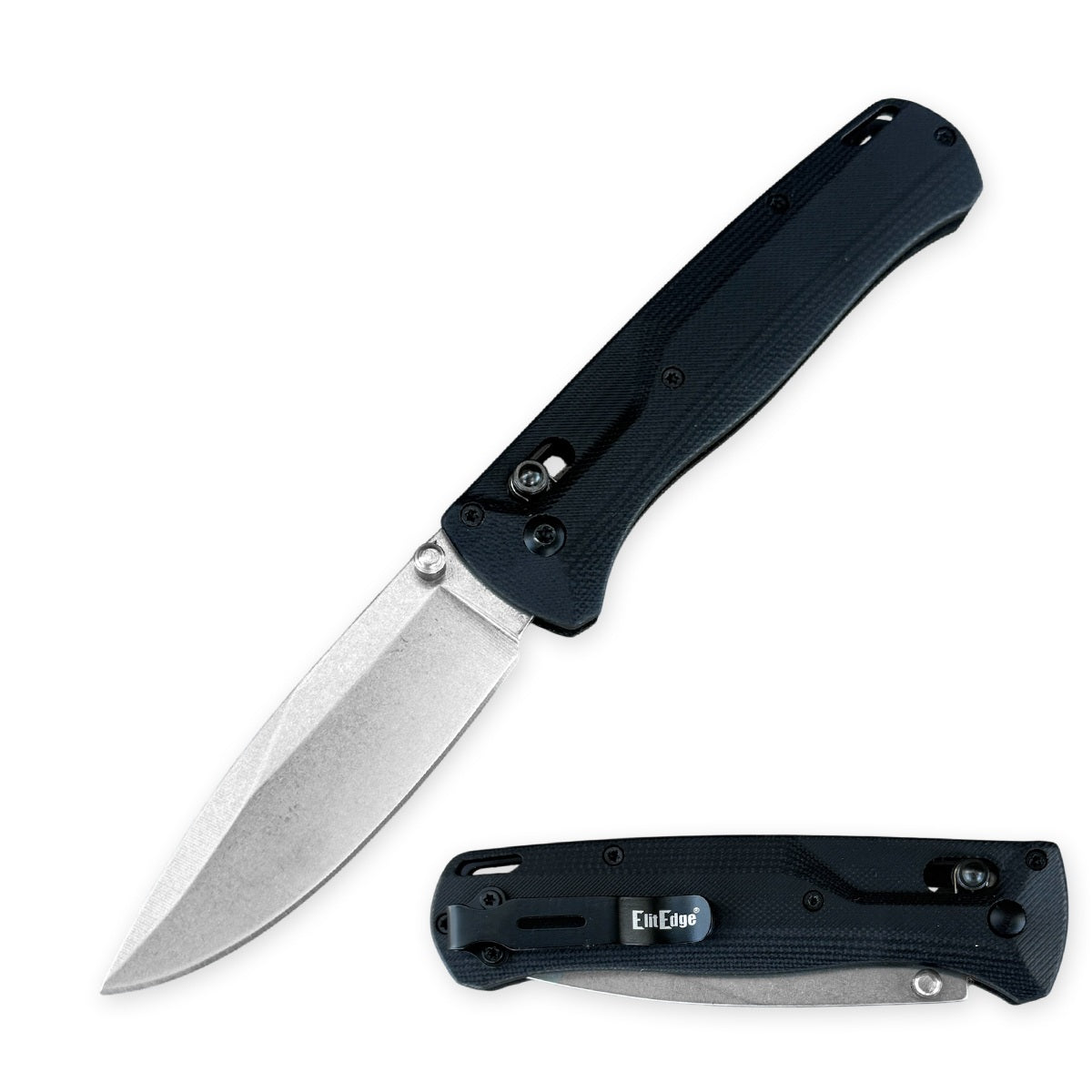 Day Zero Survival 7.75" D2 Steel Axis Lock Ball Bearing Pocket Flipper Knife – Multiple G10 Colors