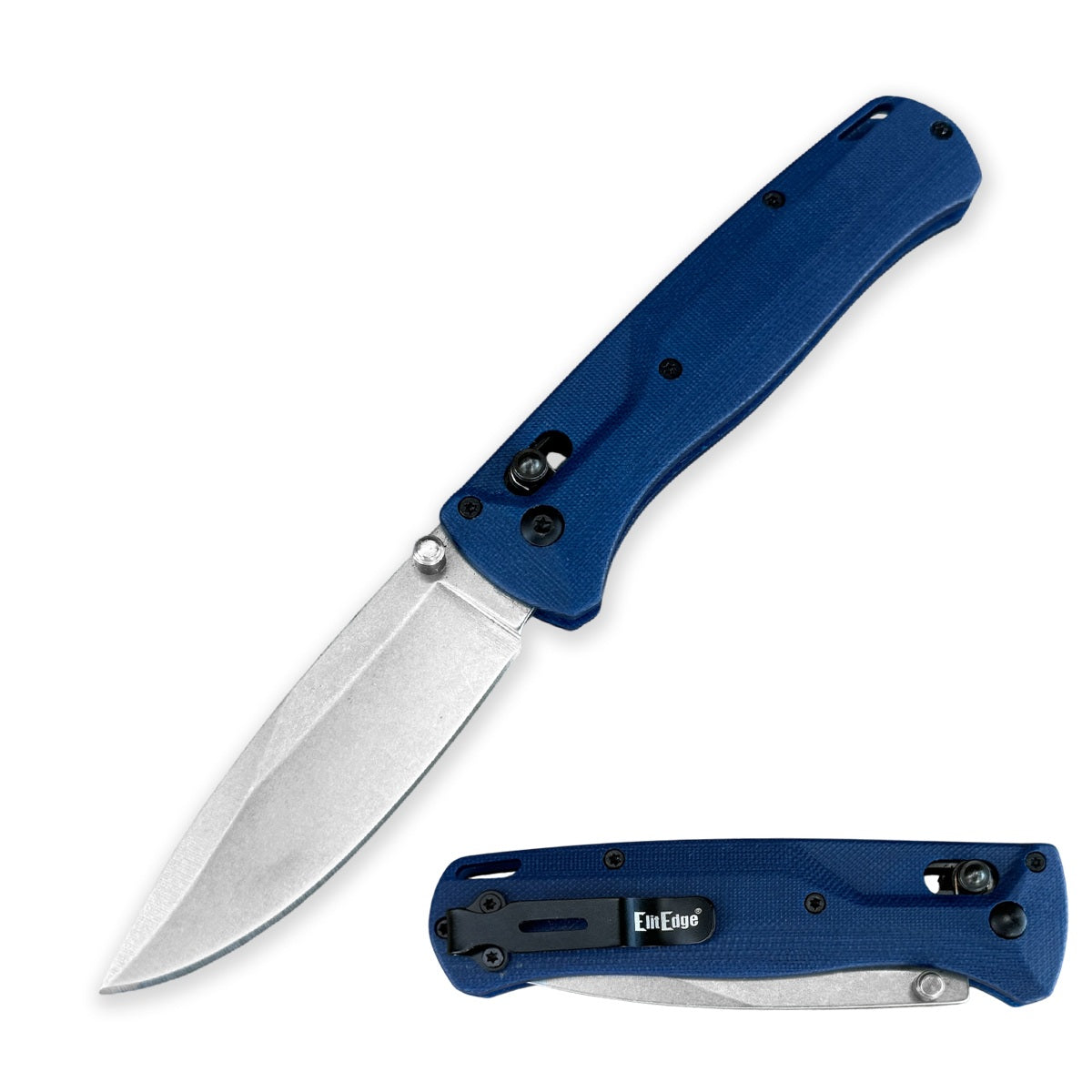 Day Zero Survival 7.75" D2 Steel Axis Lock Ball Bearing Pocket Flipper Knife – Multiple G10 Colors