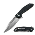 Day Zero Survival Premium Damascus Ball Bearing Pocket Knife – Multiple Blade Styles & Handle Options