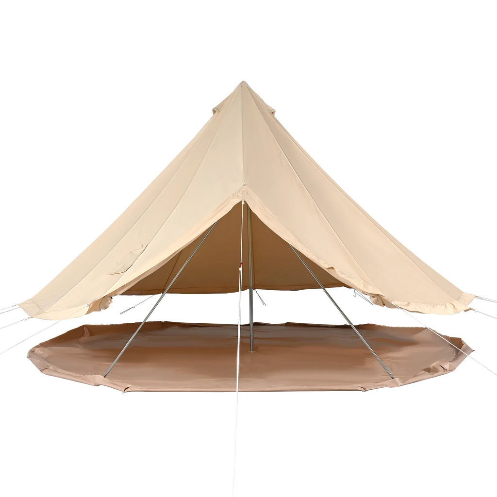 VEVOR Canvas Bell Tent, Waterproof with Stove Jack & Detachable Wall