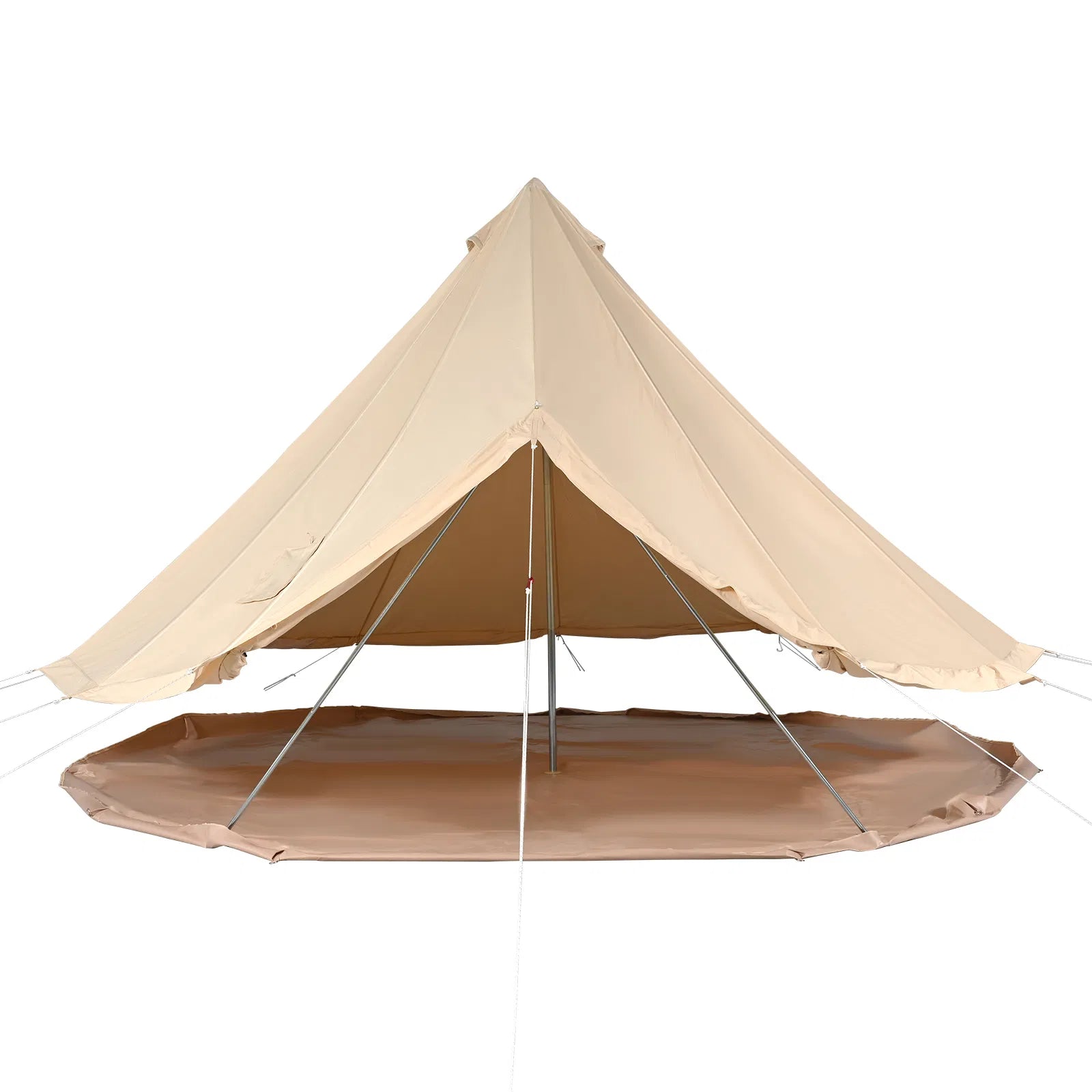 VEVOR Canvas Bell Tent, Waterproof with Stove Jack & Detachable Wall